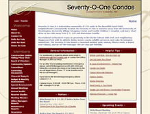 Tablet Screenshot of 7001condos.com